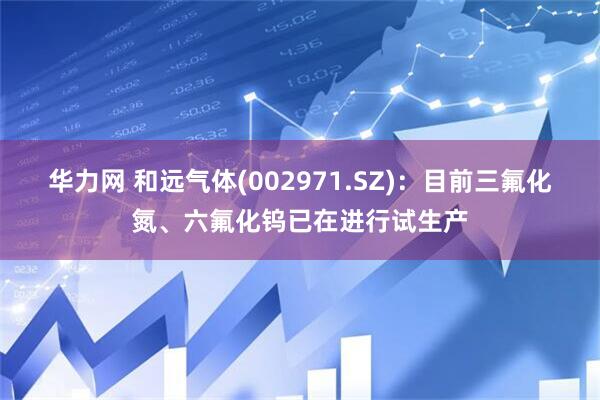 华力网 和远气体(002971.SZ)：目前三氟化氮、六氟化钨已在进行试生产