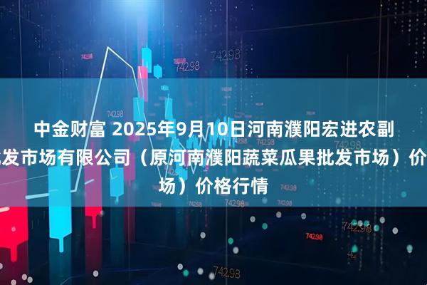 中金财富 2025年9月10日河南濮阳宏进农副产品批发市场有限公司（原河南濮阳蔬菜瓜果批发市场）价格行情